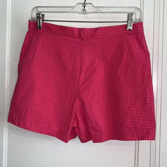 The Limited stretch pink & red checked shorts - Picture 4 of 6
